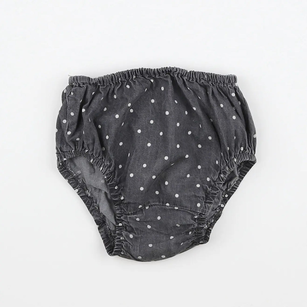 Zara - bloomer gris, blanc - 12/18 mois