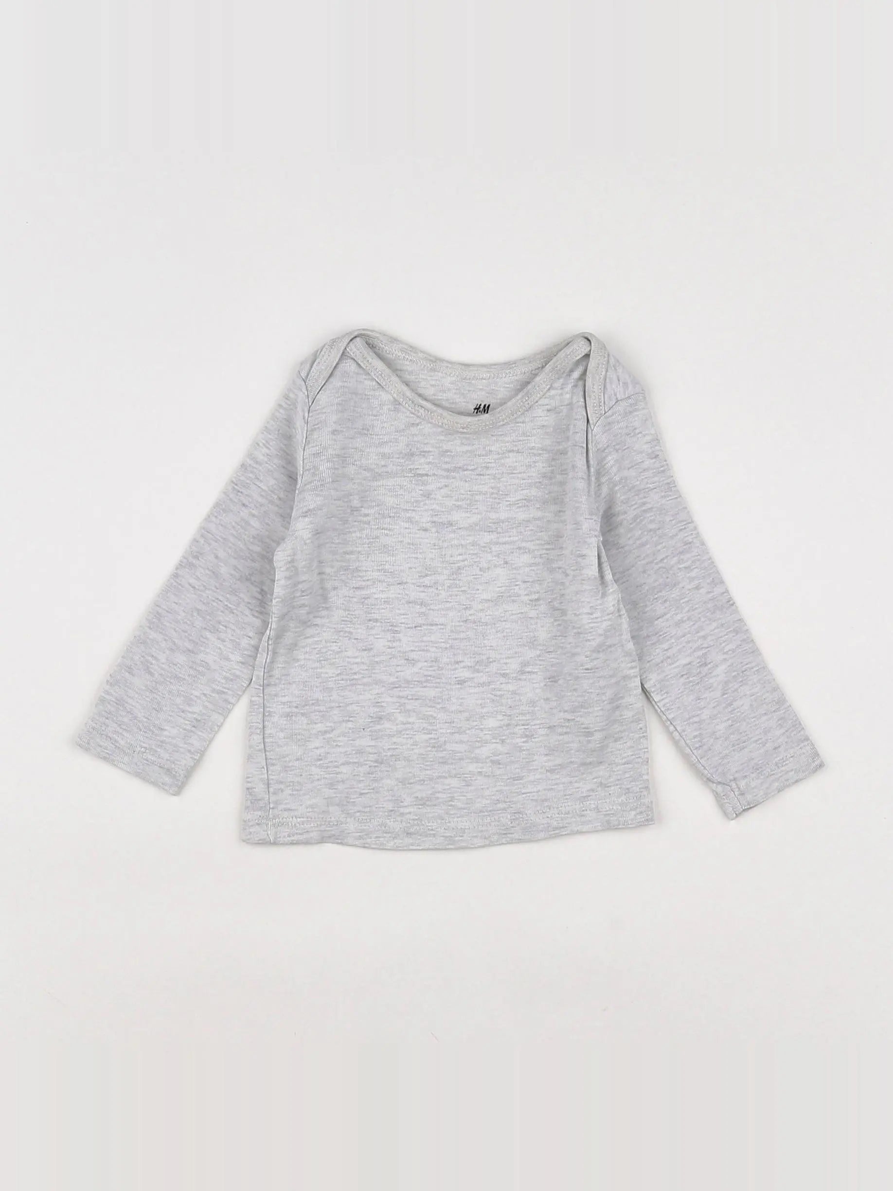 H&M - maillot de corps gris - 4/6 mois