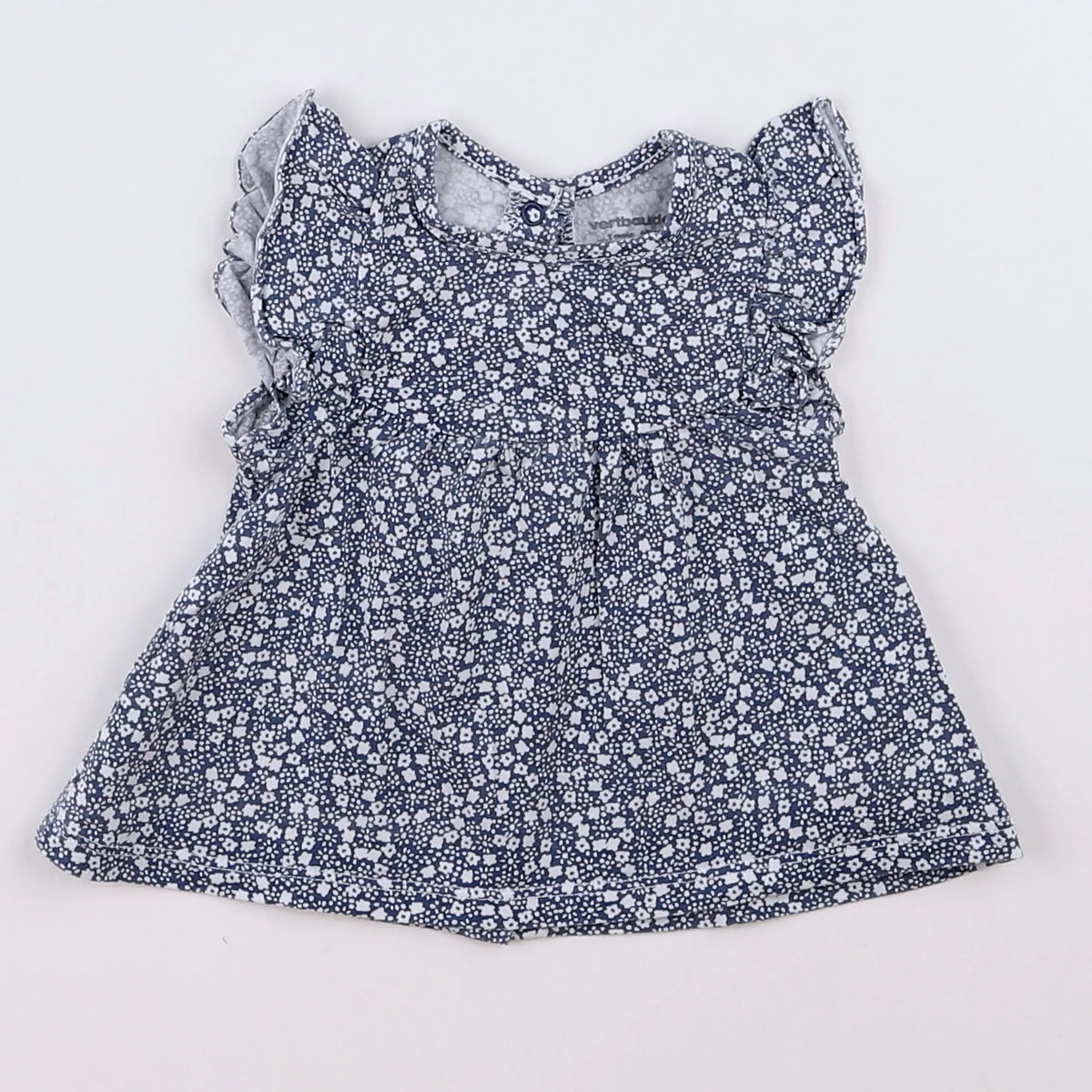 Vertbaudet - tee-shirt bleu - 3 mois