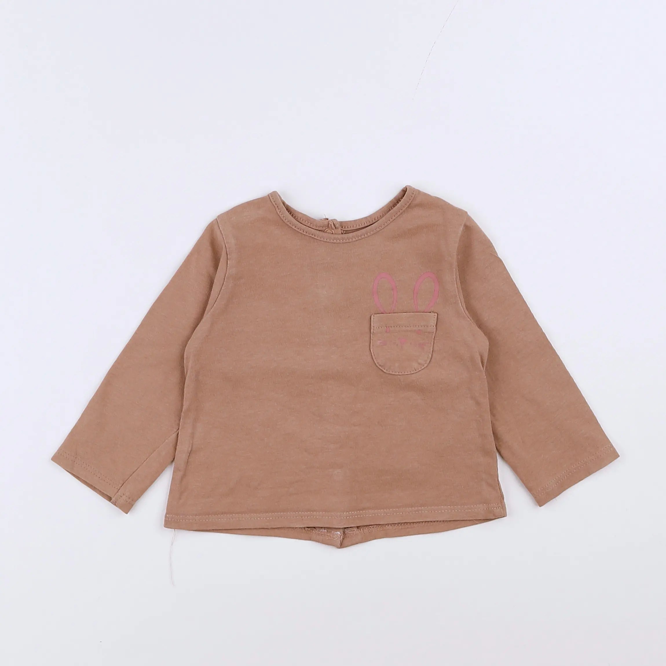 Vertbaudet - tee-shirt marron - 3 mois