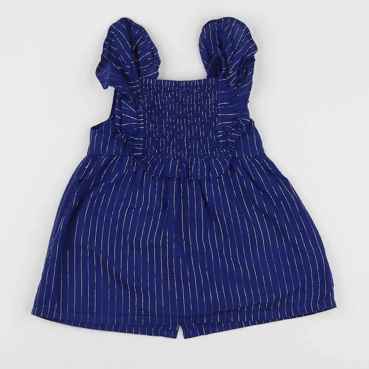 Vertbaudet - robe bleu, argent - 6 mois