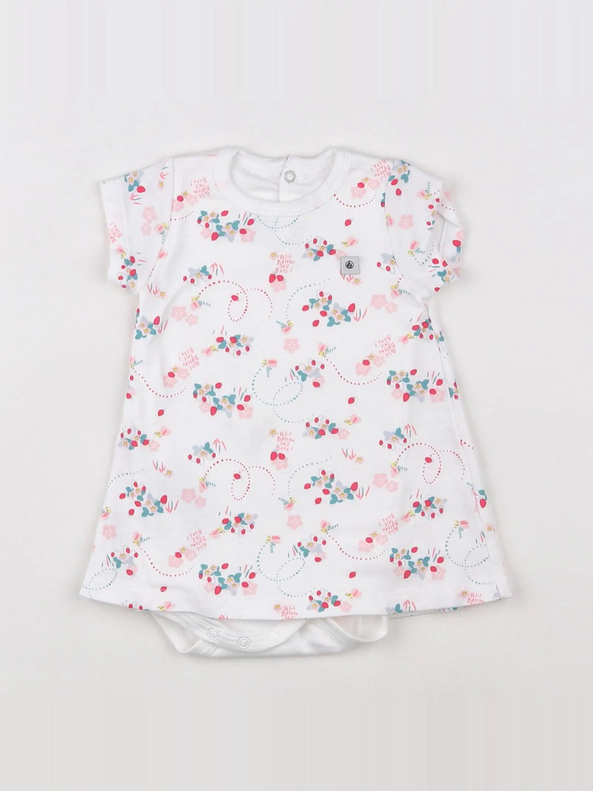 Petit Bateau - body vetement blanc - 3 mois