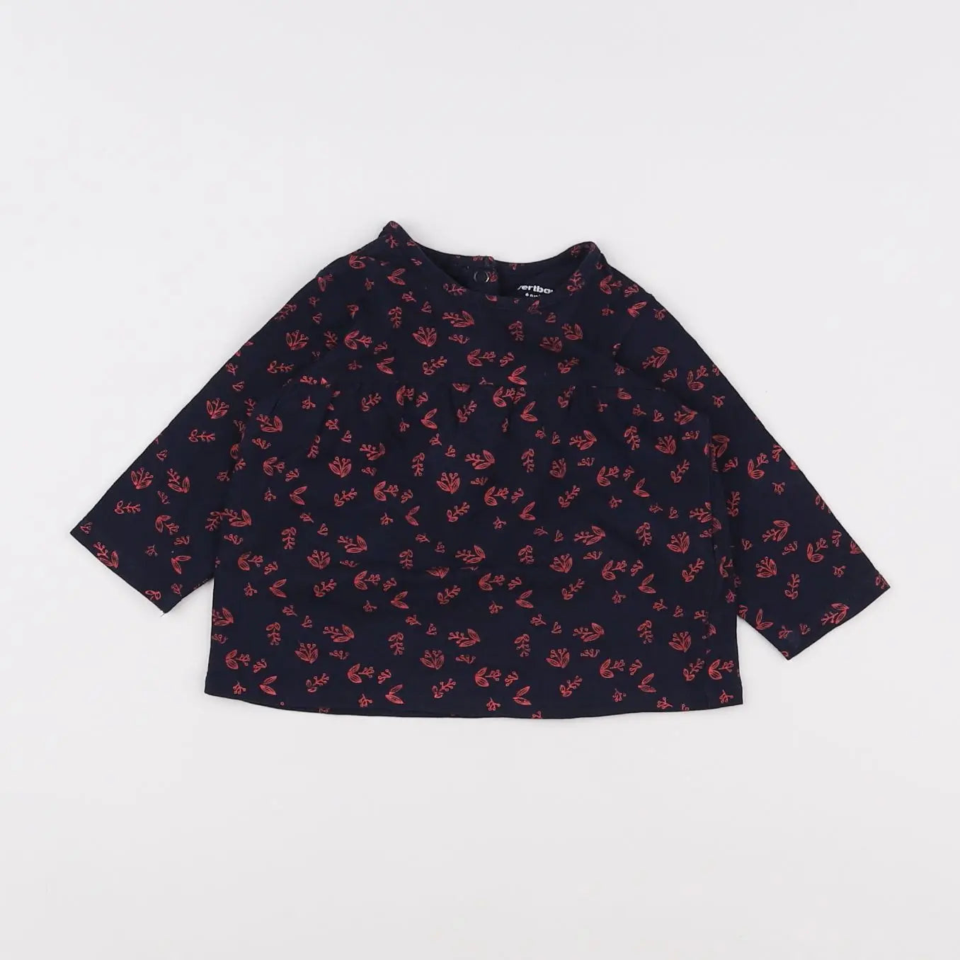 Vertbaudet - tee-shirt rose, bleu - 6 mois