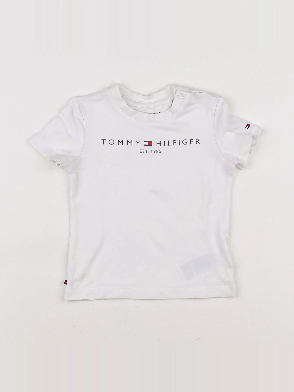 Tommy Hilfiger - tee-shirt blanc - 6/9 mois