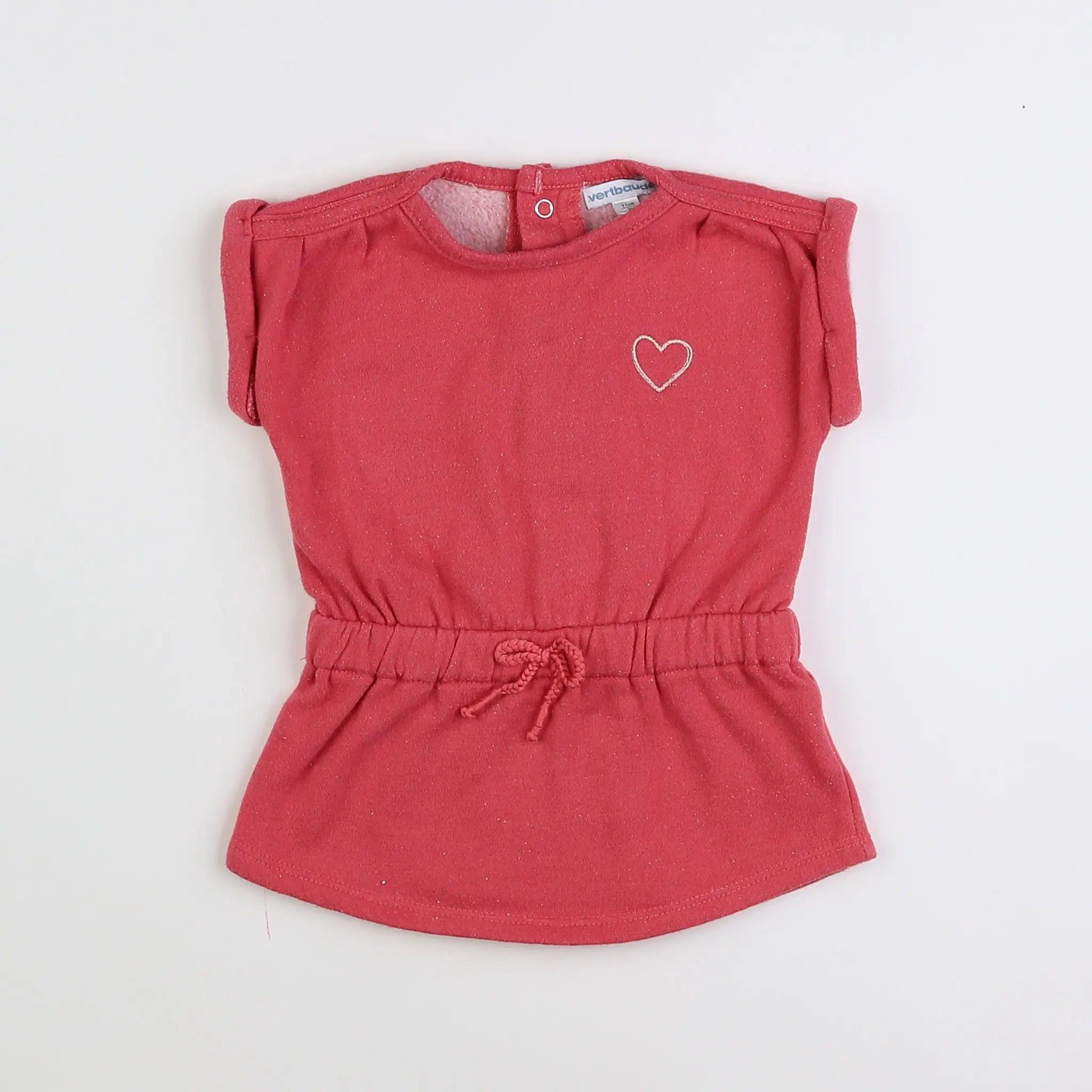 Vertbaudet - robe rouge - 9 mois