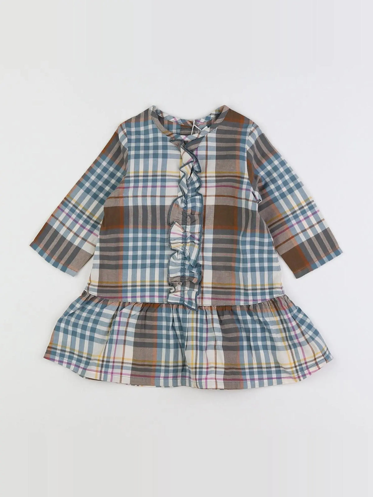 Petit Bateau - robe bleu (état neuf) - 6 mois