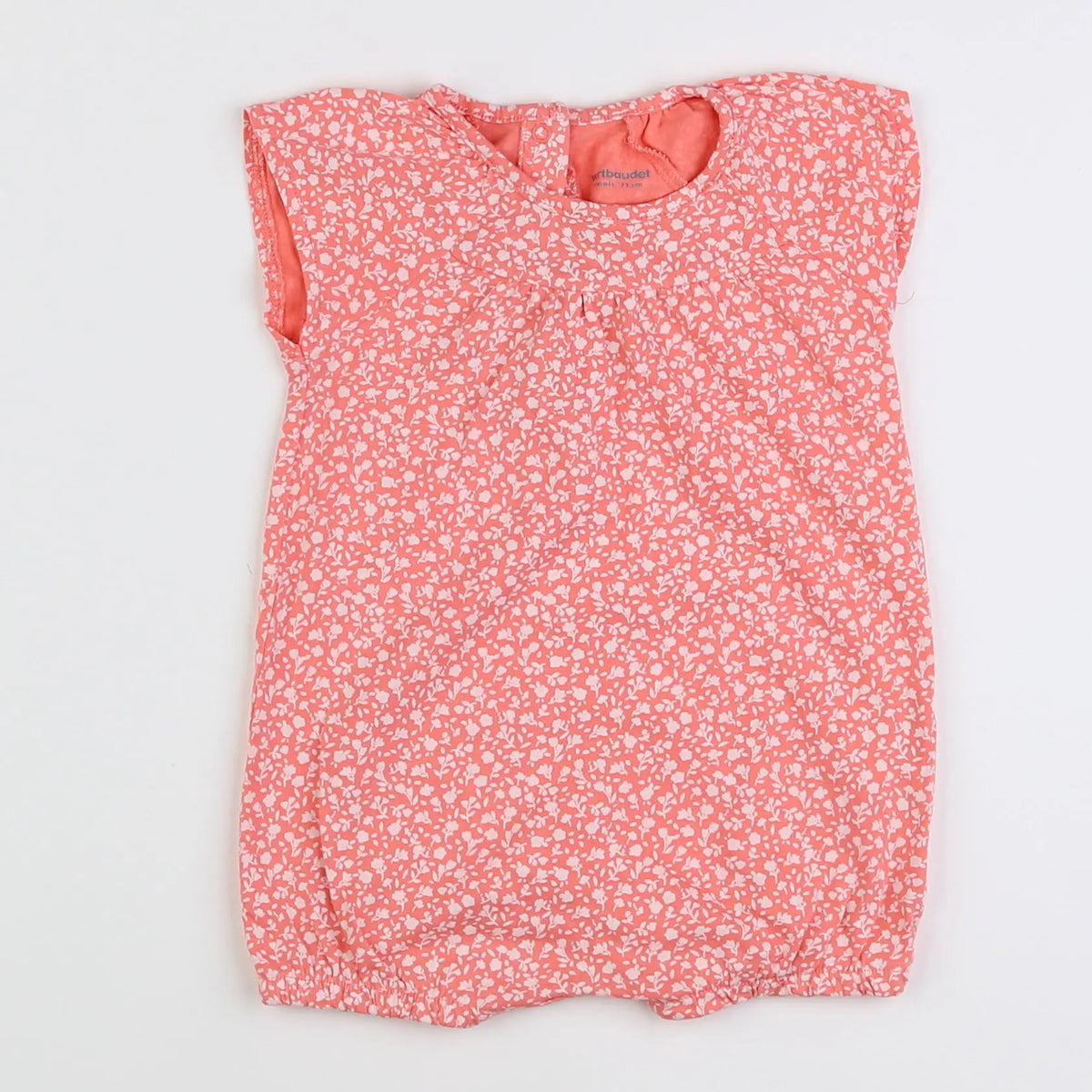 Vertbaudet - combinaison rose - 9 mois
