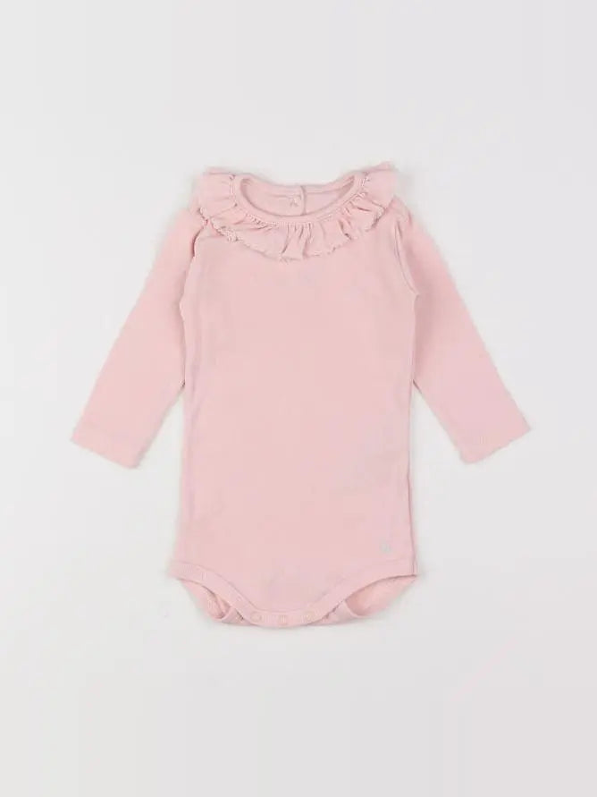 Petit Bateau - body vetement rose - 3 mois