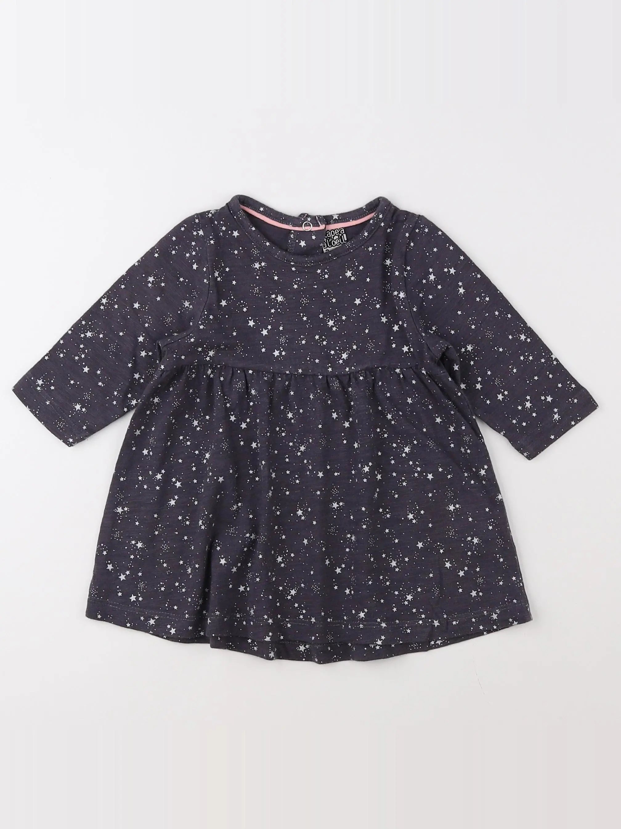Tape à l'oeil - robe gris - 3 mois