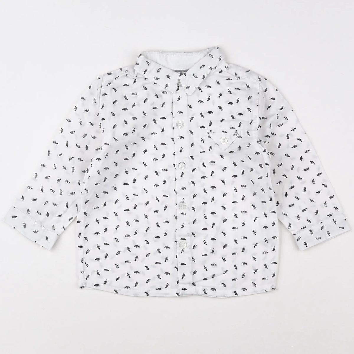 Vertbaudet - chemise blanc - 12 mois