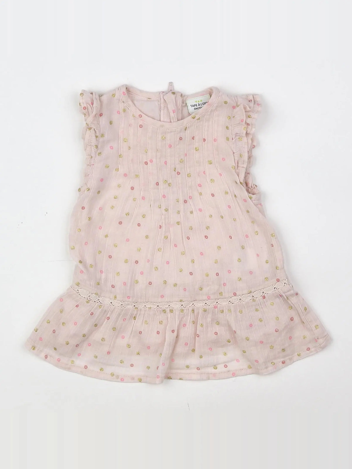 Tape à l'oeil - robe rose - 3 mois