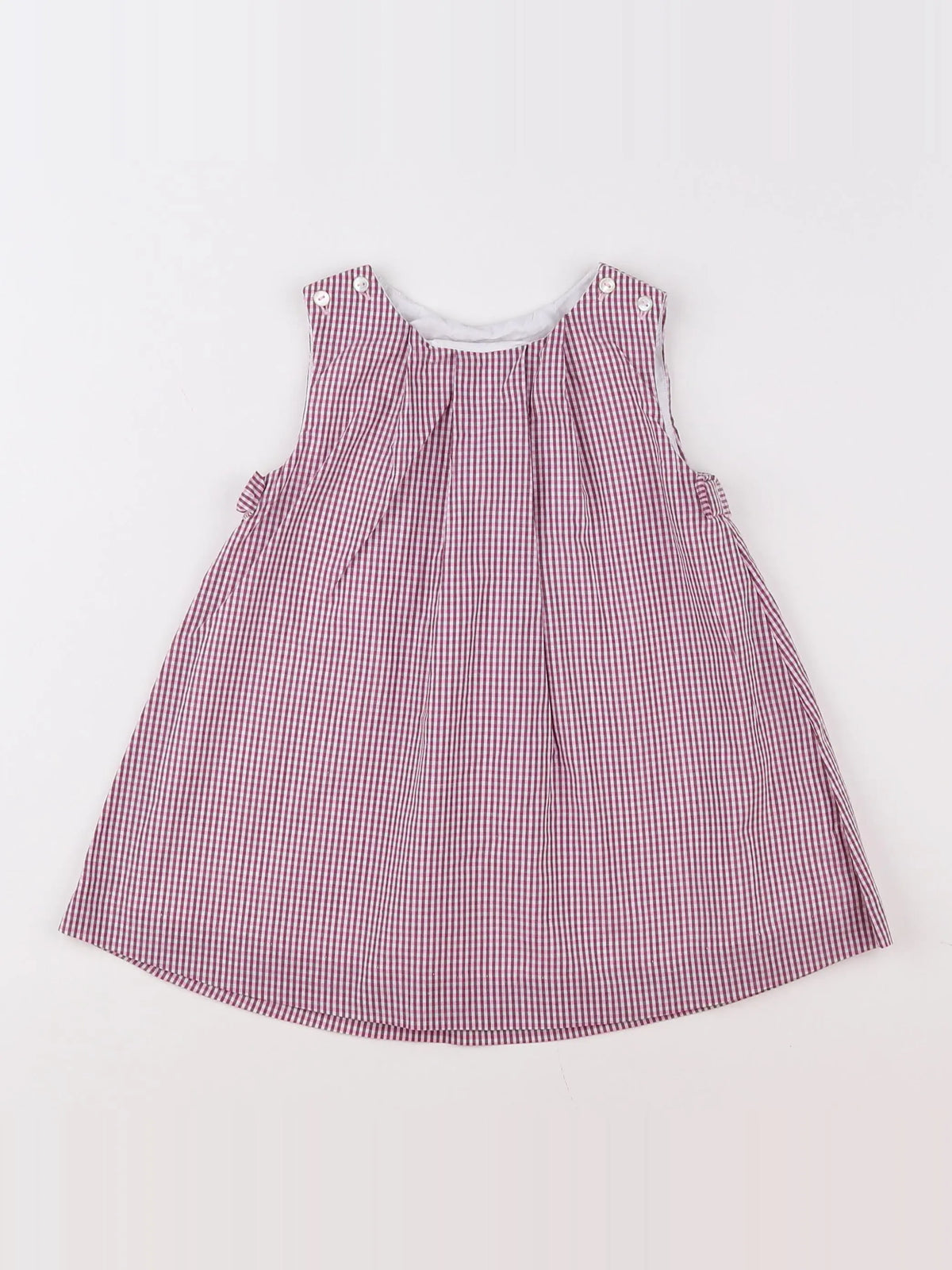 Jacadi - robe blanc, rose - 12 mois