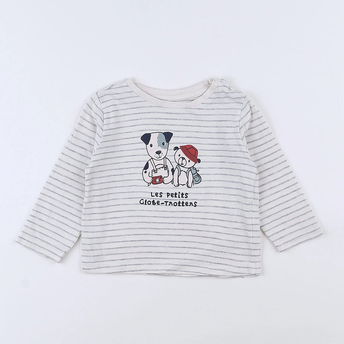 Vertbaudet - tee-shirt blanc - 12 mois