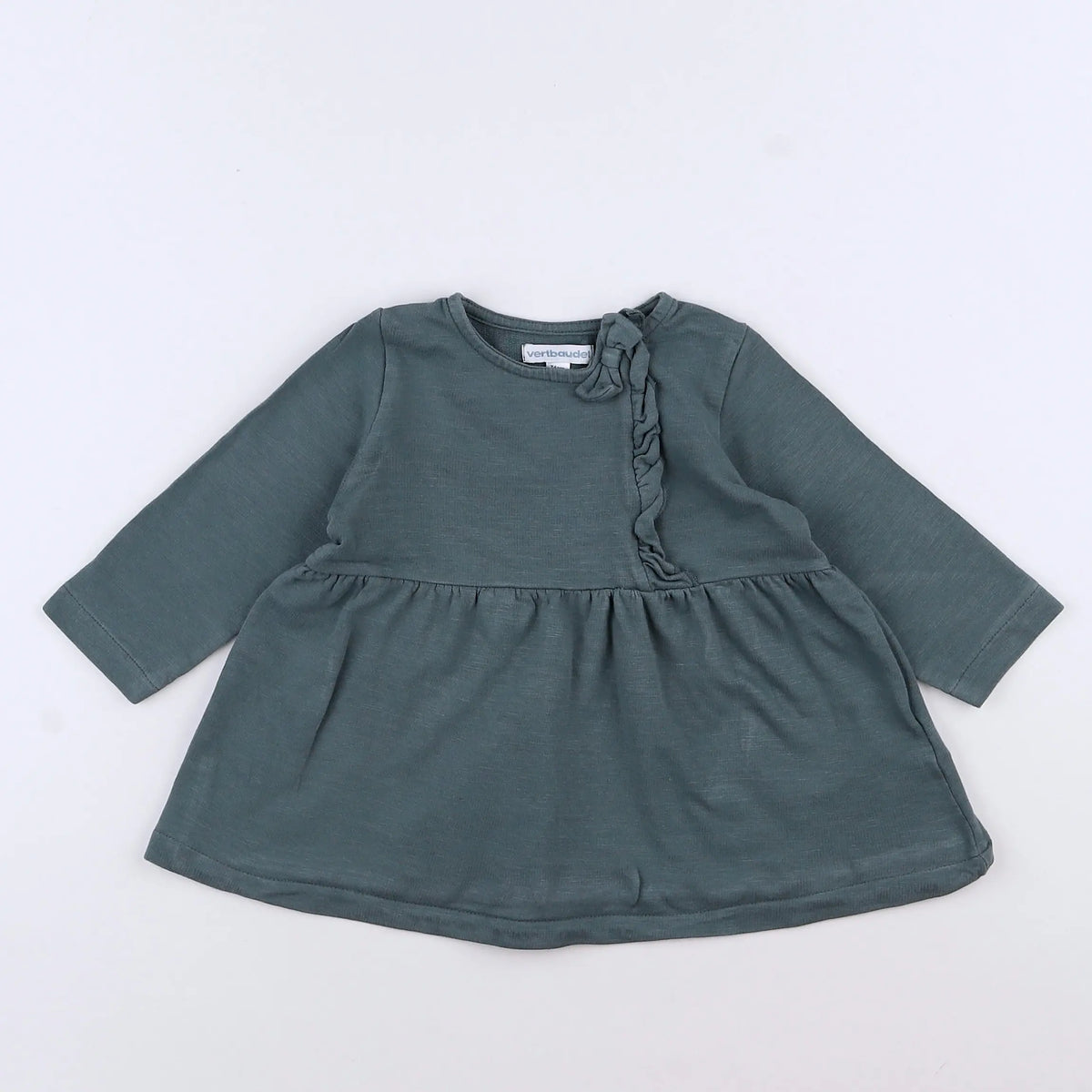 Vertbaudet - robe vert - 12 mois