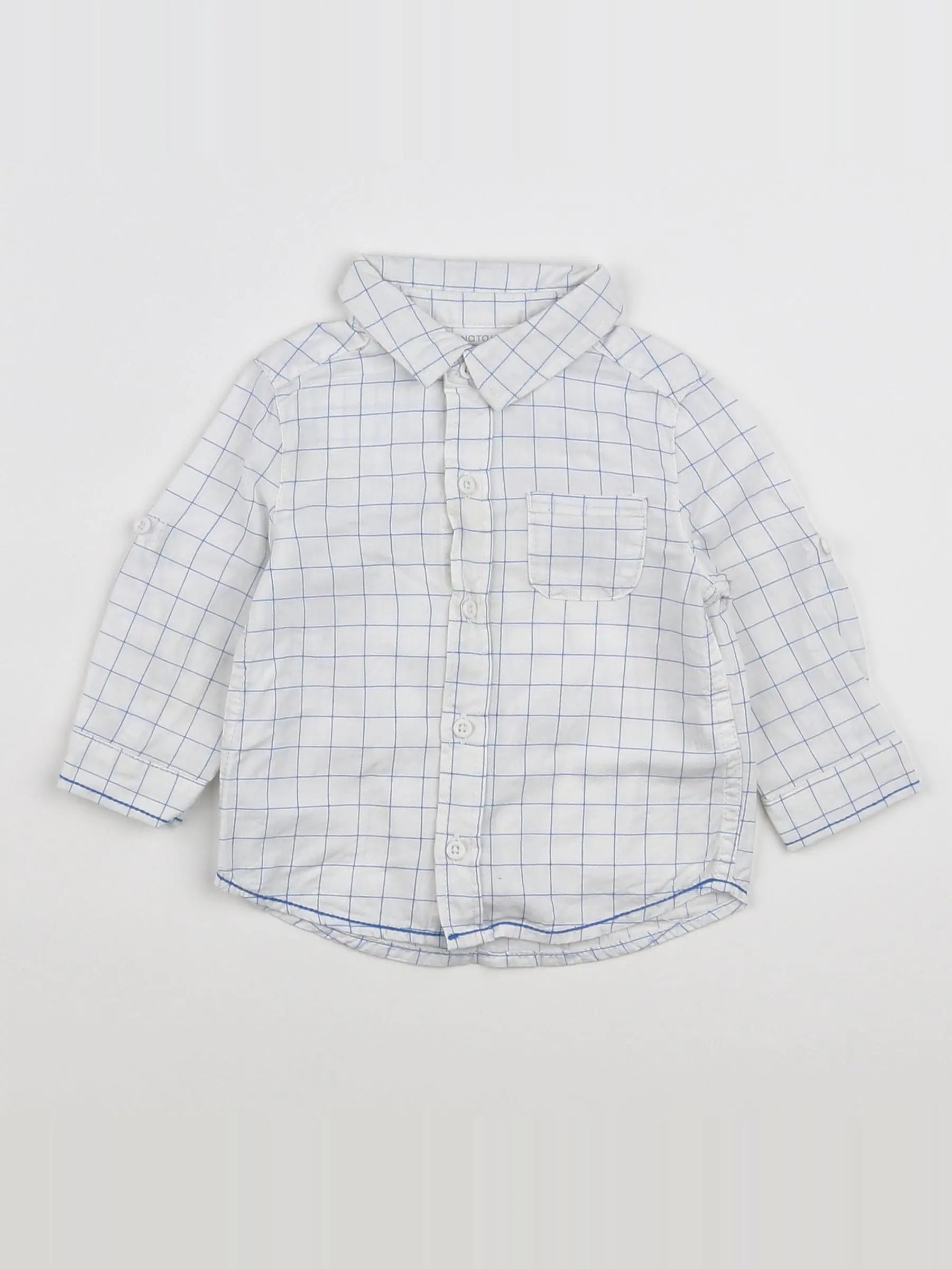Natalys - chemise blanc - 6 mois