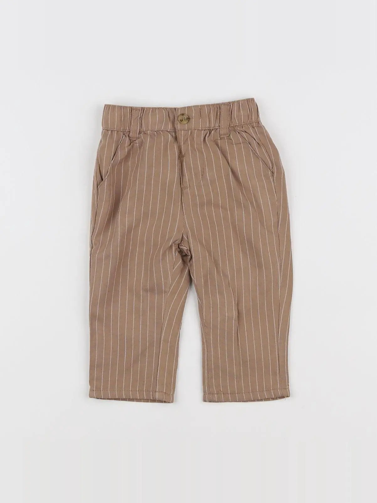 Vertbaudet - pantalon marron - 6 mois