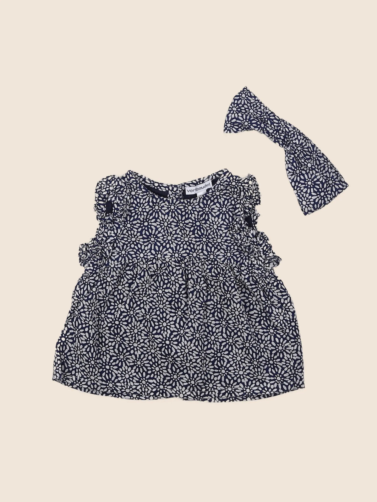 Vertbaudet - blouse bleu - 9 mois