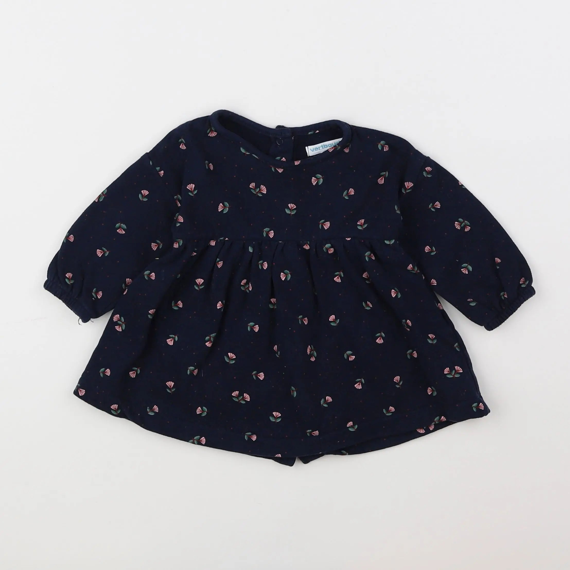Vertbaudet - robe bleu - 6 mois