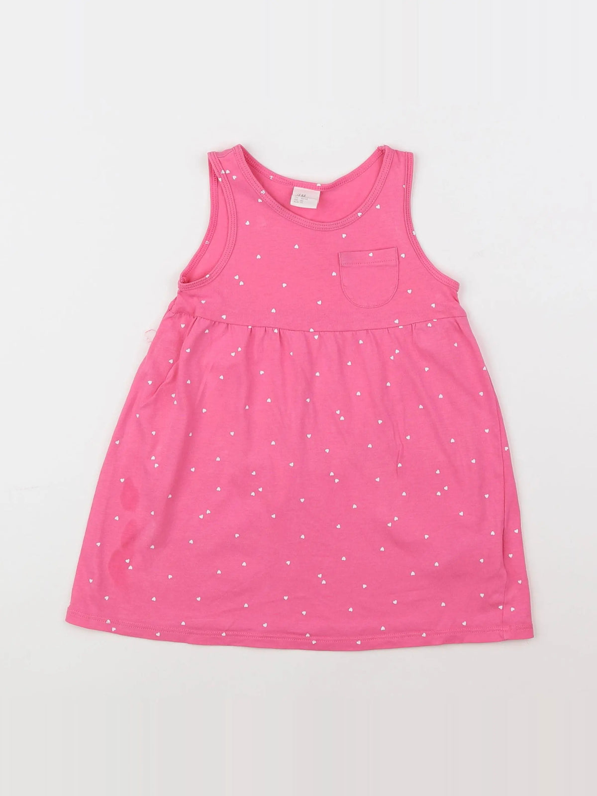 H&M - robe rose - 12/18 mois