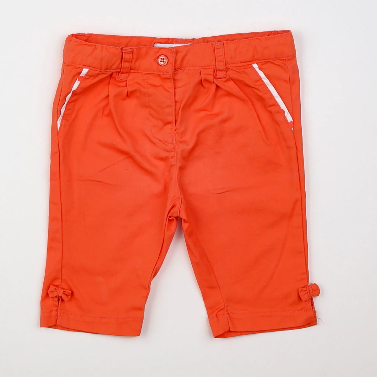 Vertbaudet - pantalon rouge - 12 mois