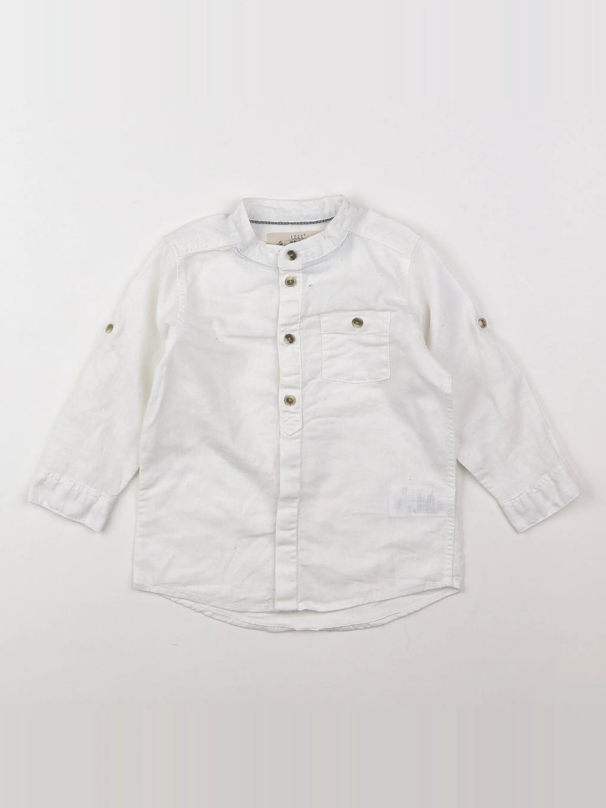 H&M - chemise blanc - 12/18 mois