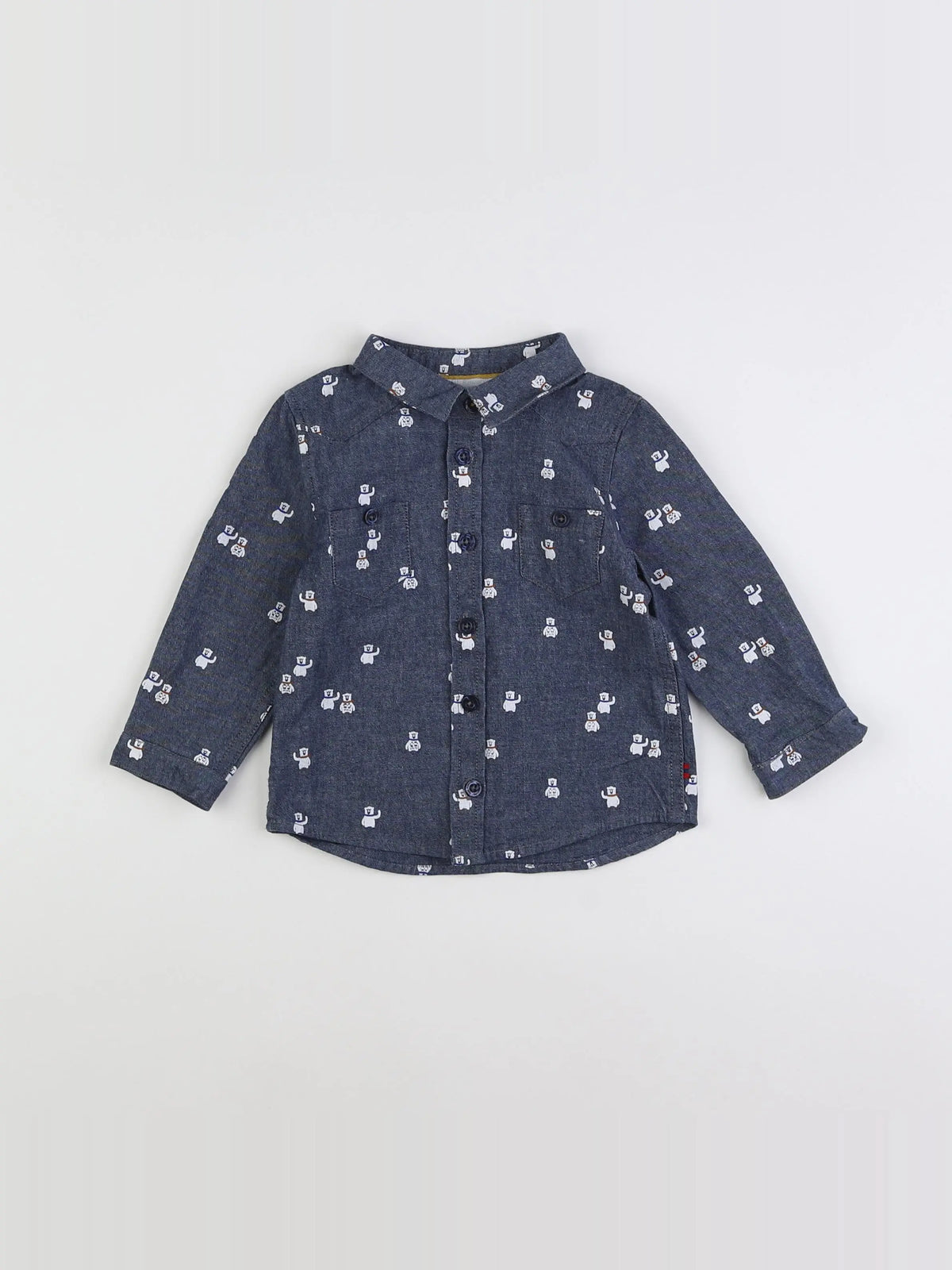 Cadet Rousselle - chemise bleu, blanc - 18 mois