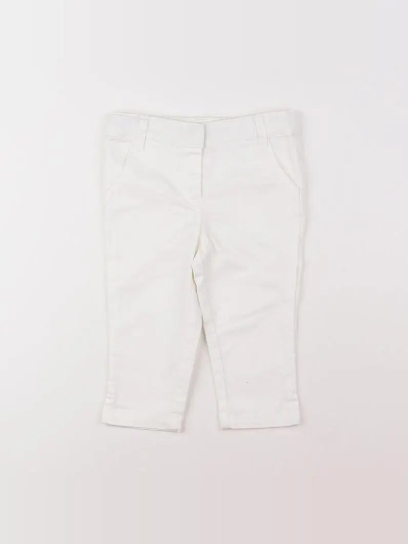 Vertbaudet - pantalon blanc - 3 ans
