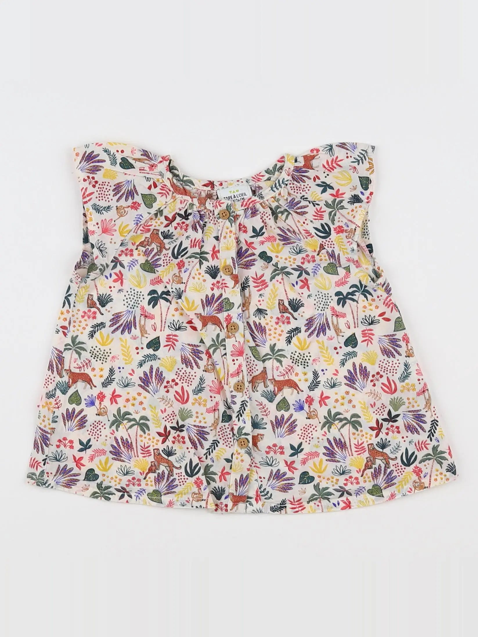 Tape à l'oeil - blouse multicolore - 12 mois