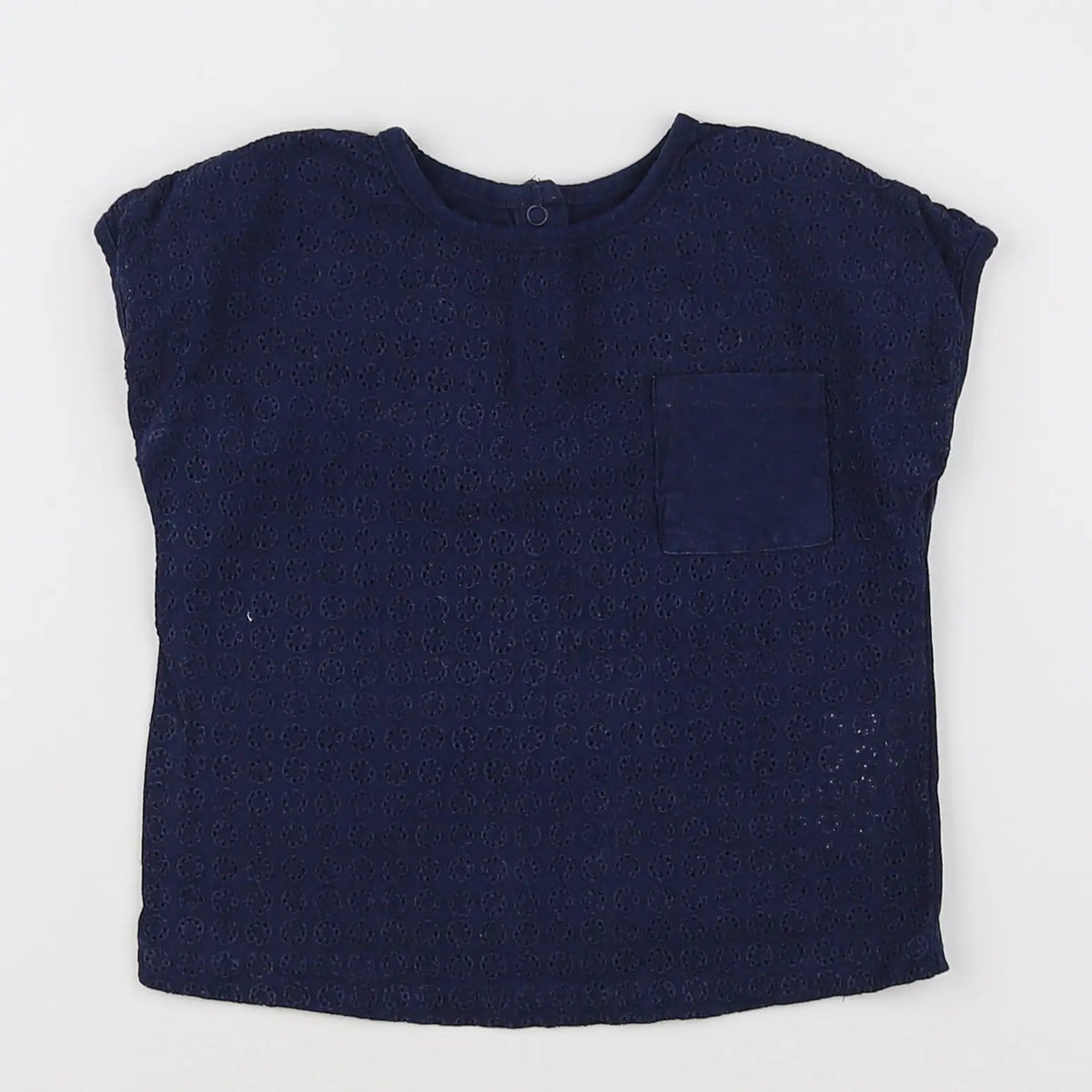 Vertbaudet - tee-shirt bleu - 12 mois