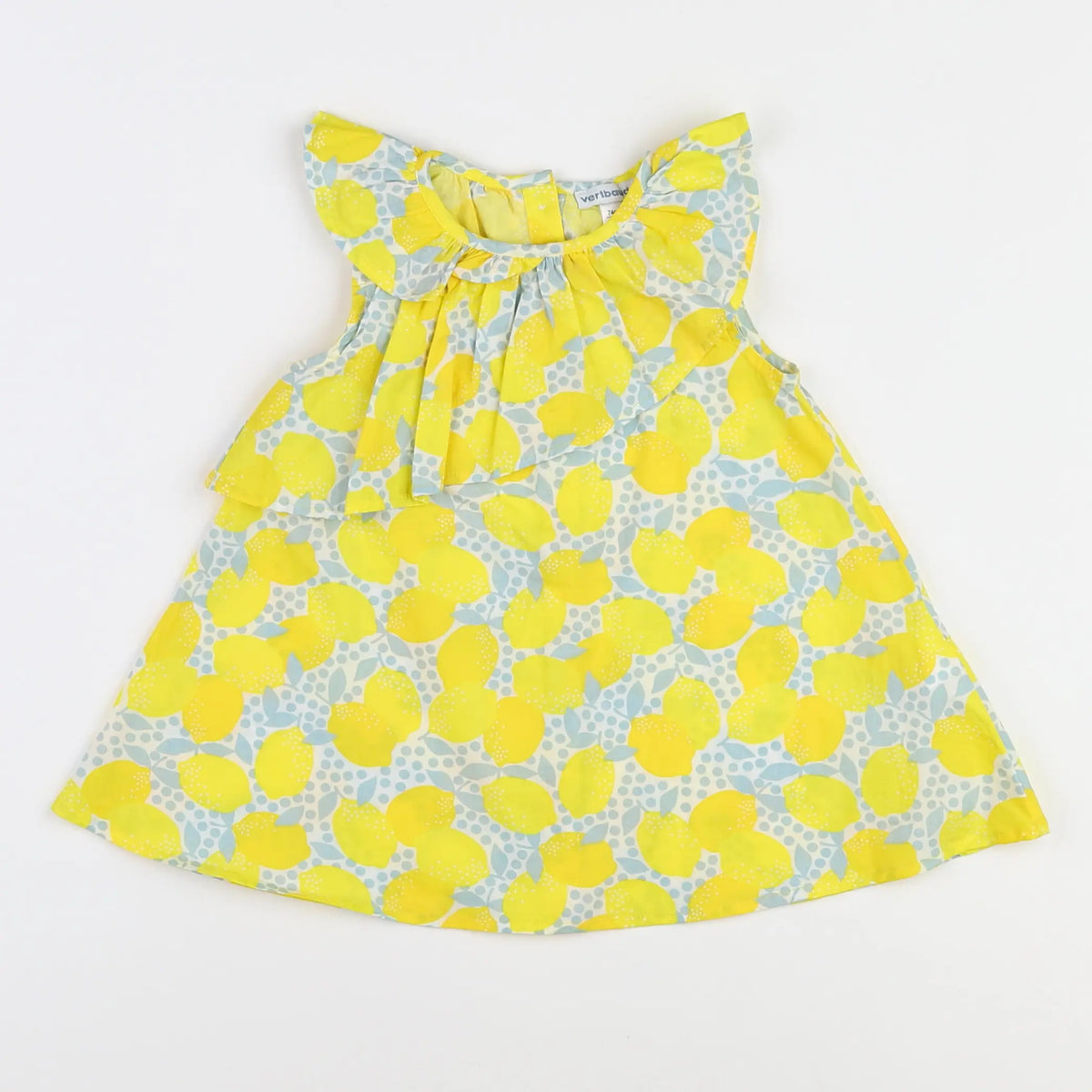 Vertbaudet - robe jaune - 12 mois