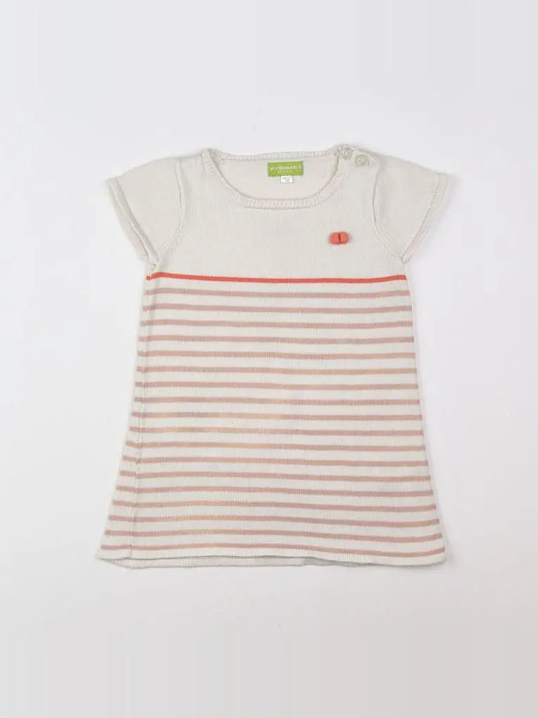 Vertbaudet - robe blanc - 18 mois
