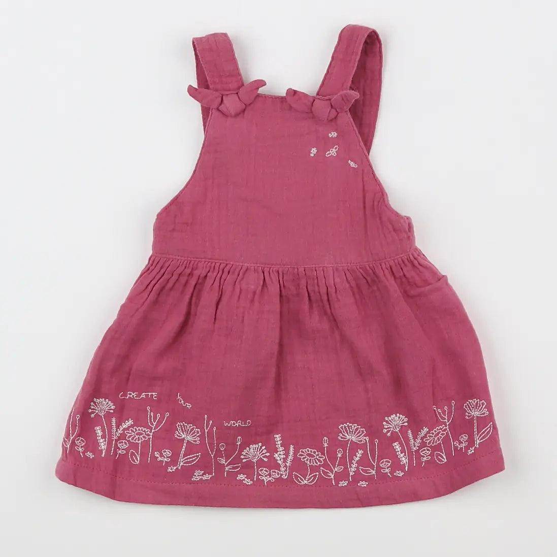 Vertbaudet - robe rose - 6 mois
