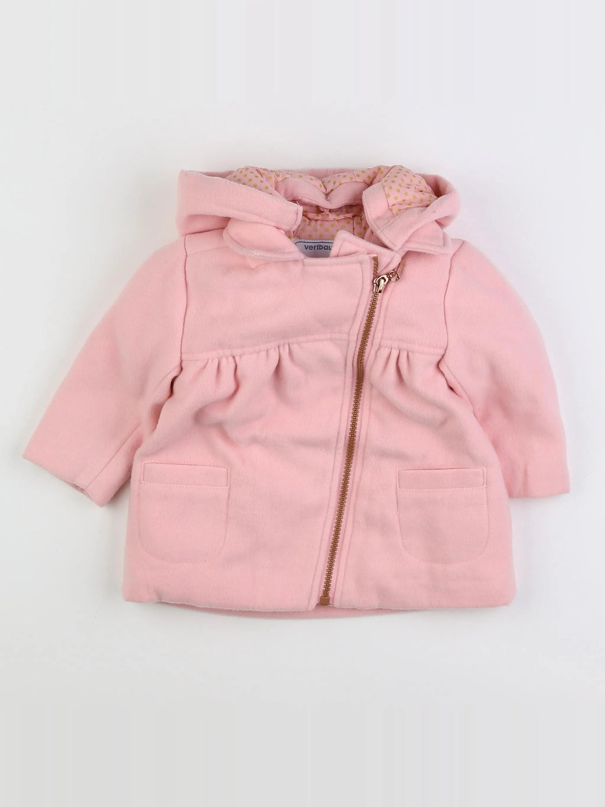 Vertbaudet - parka rose - 9 mois