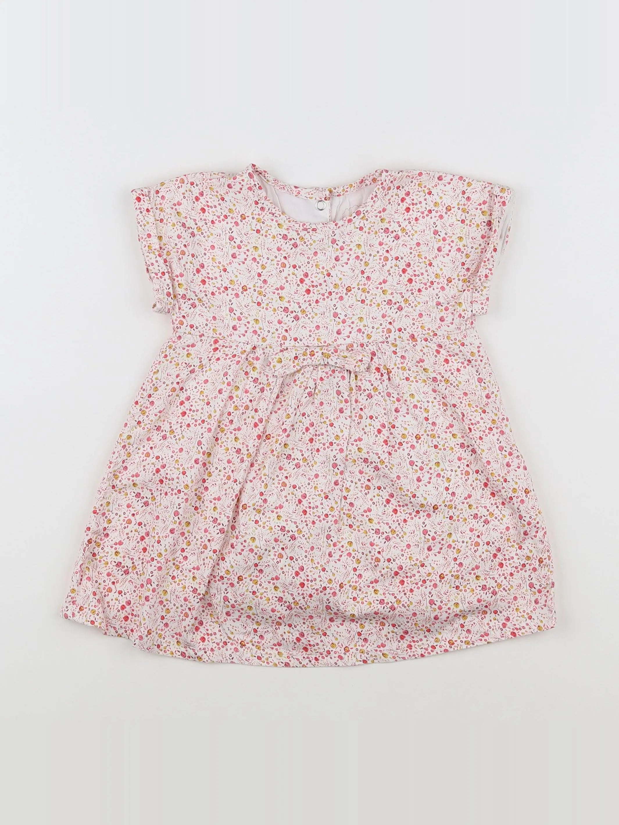 Tape à l'oeil - robe rose, jaune - 12 mois