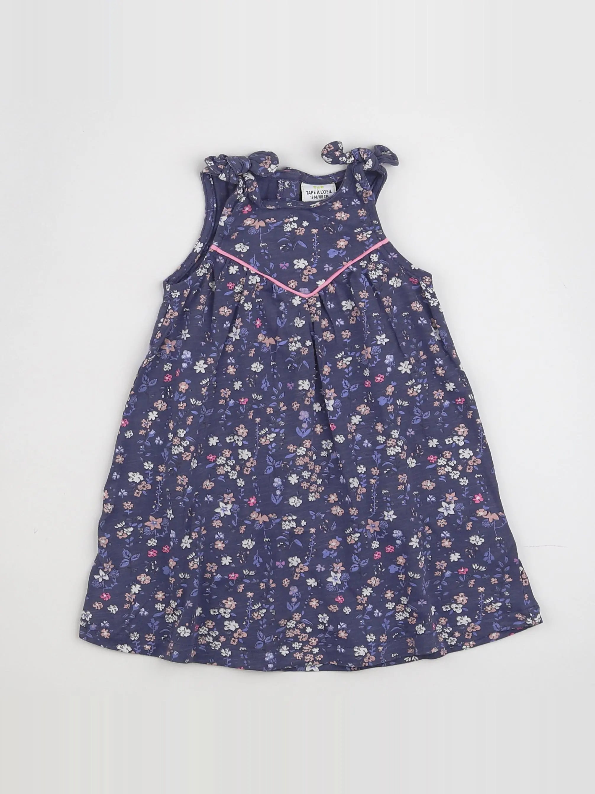 Tape à l'oeil - robe violet, rose - 18 mois
