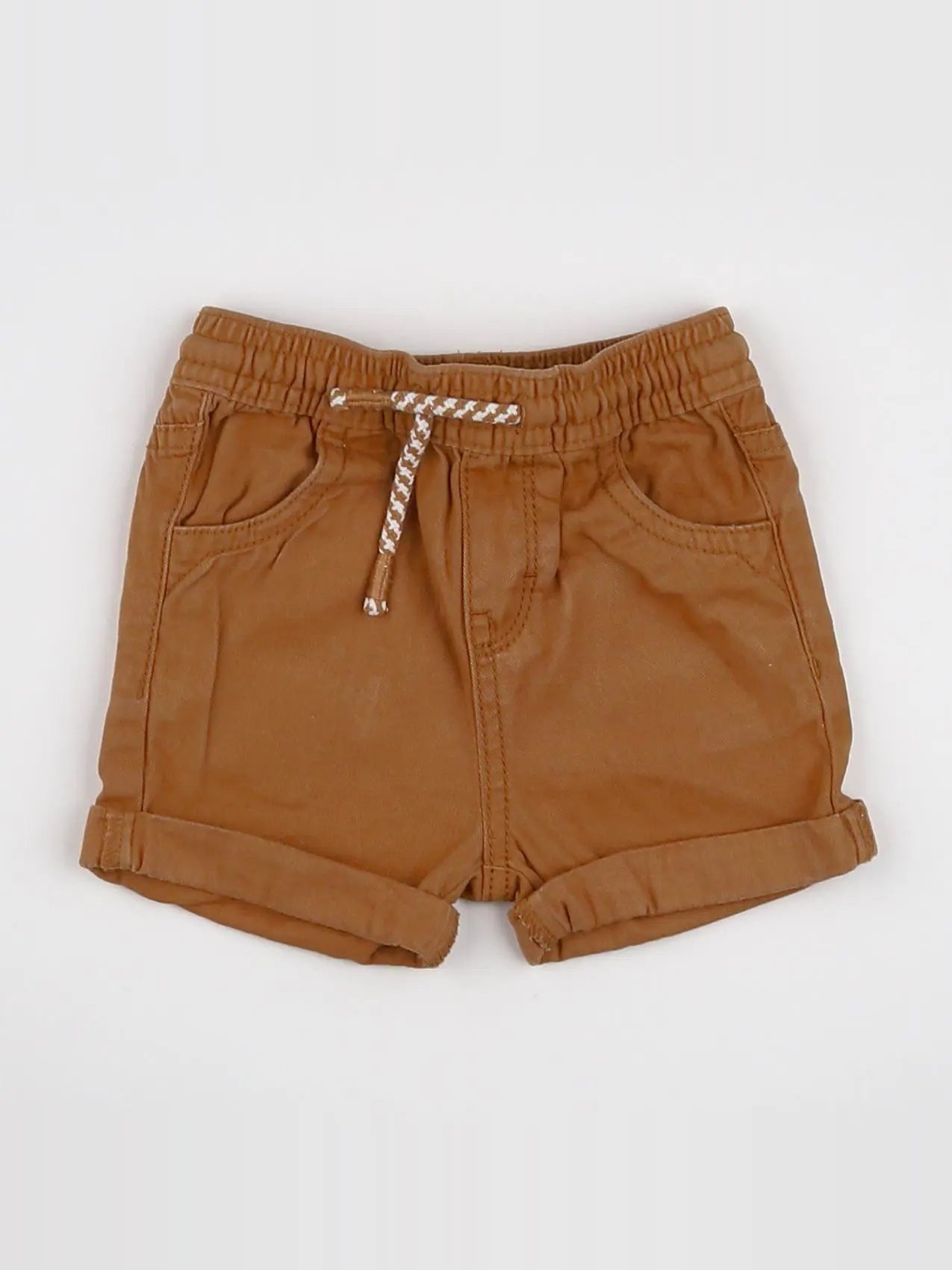 Vertbaudet - short marron - 6 mois
