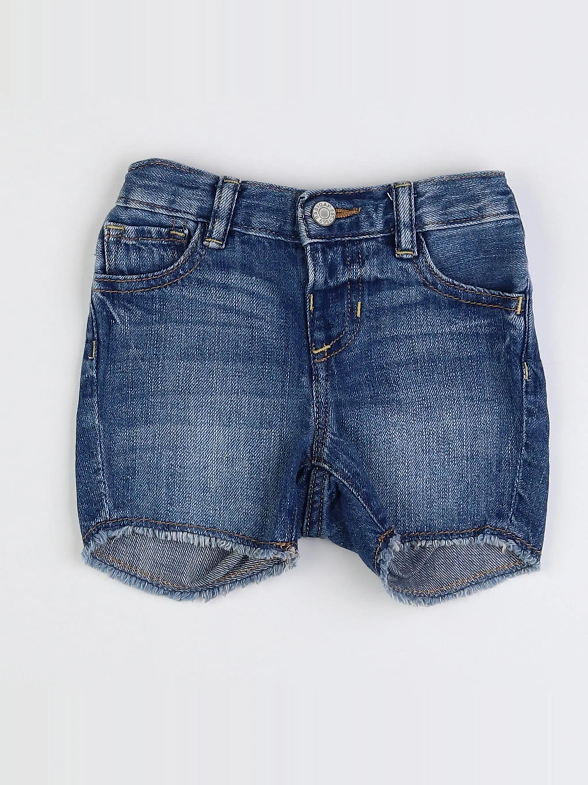 GAP - short bleu - 6/12 mois