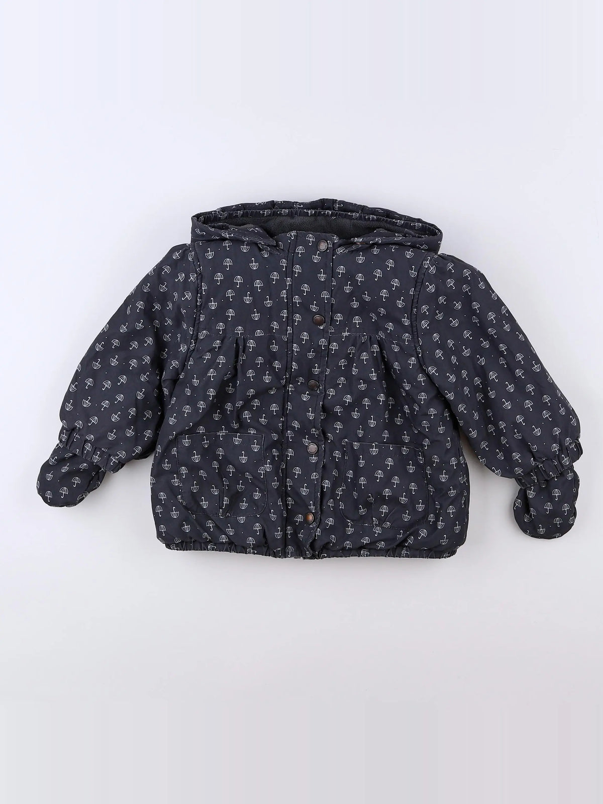 Vertbaudet - manteau gris - 18 mois