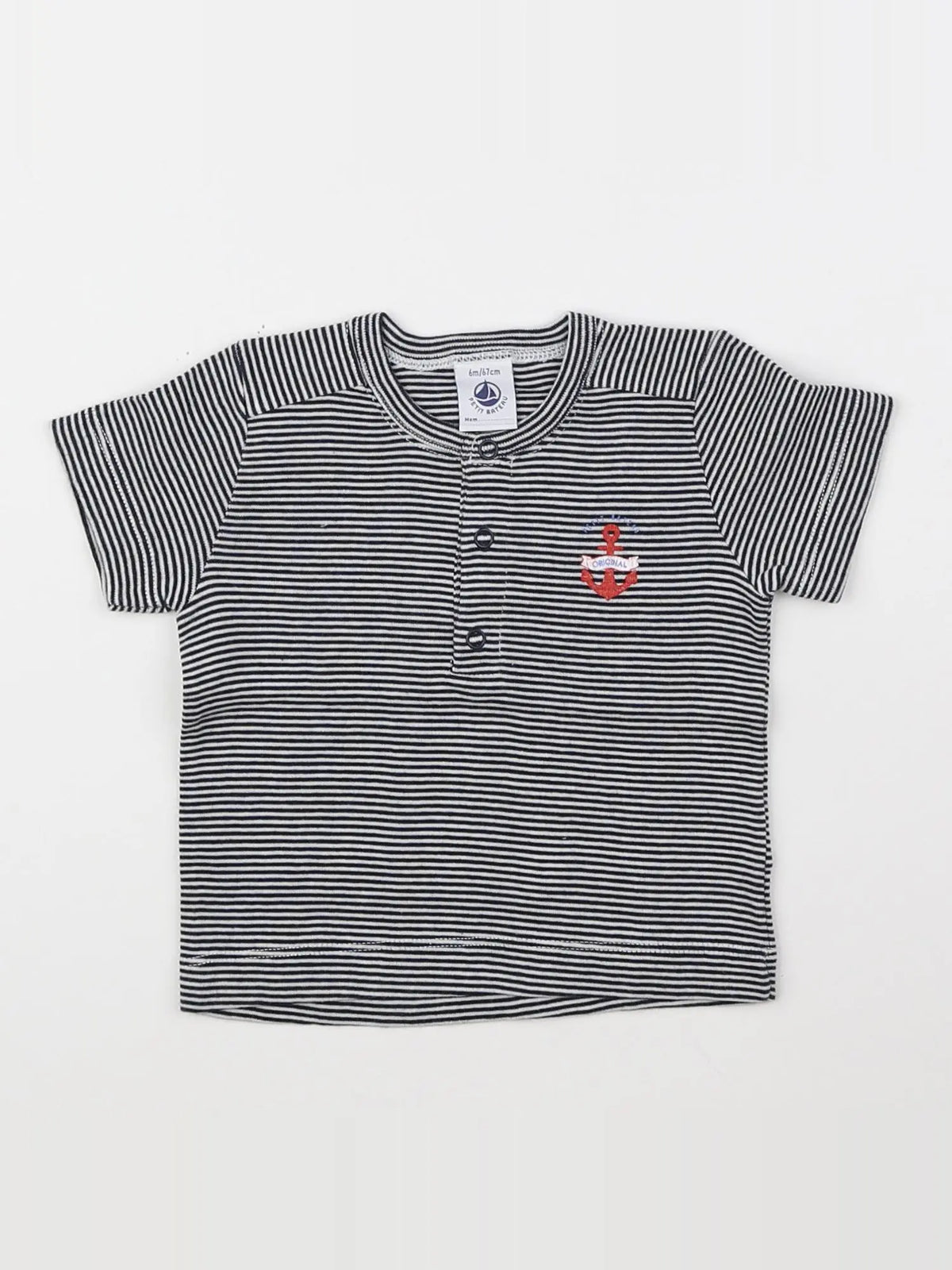 Boutchou - tee-shirt gris - 6 mois