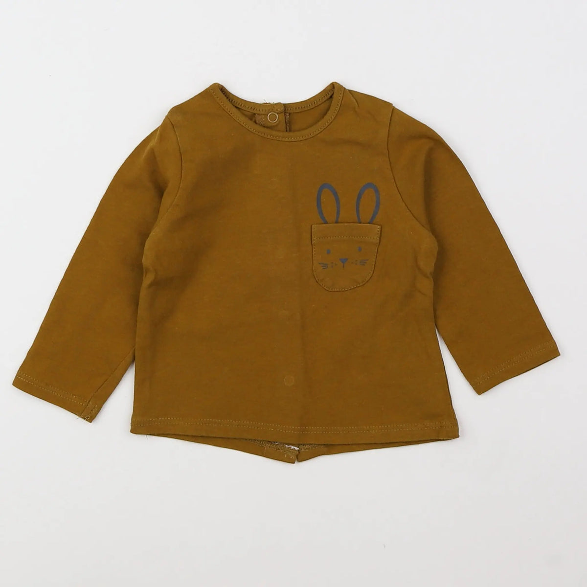 Vertbaudet - tee-shirt marron - 3 mois
