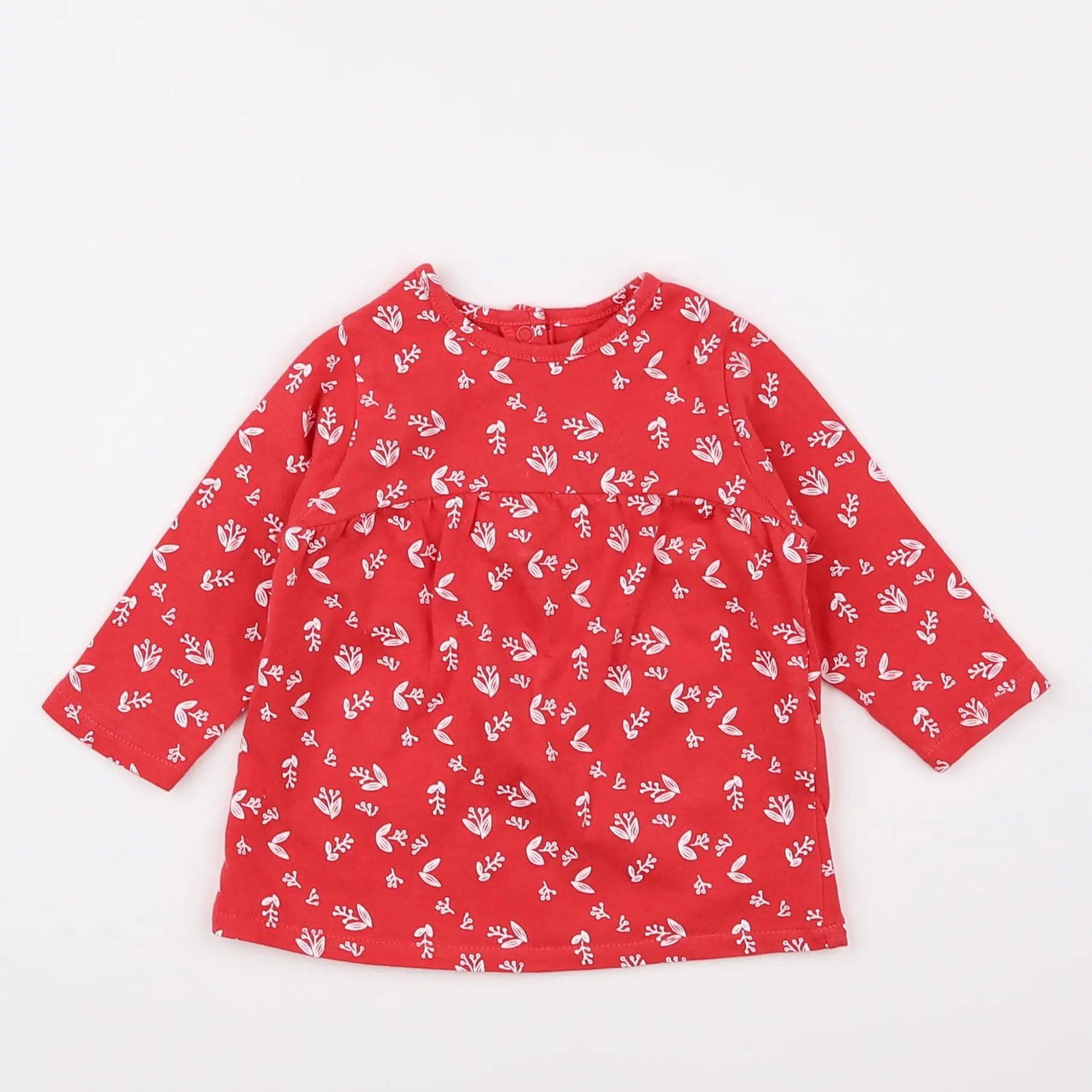 Vertbaudet - tee-shirt rouge - 3 mois