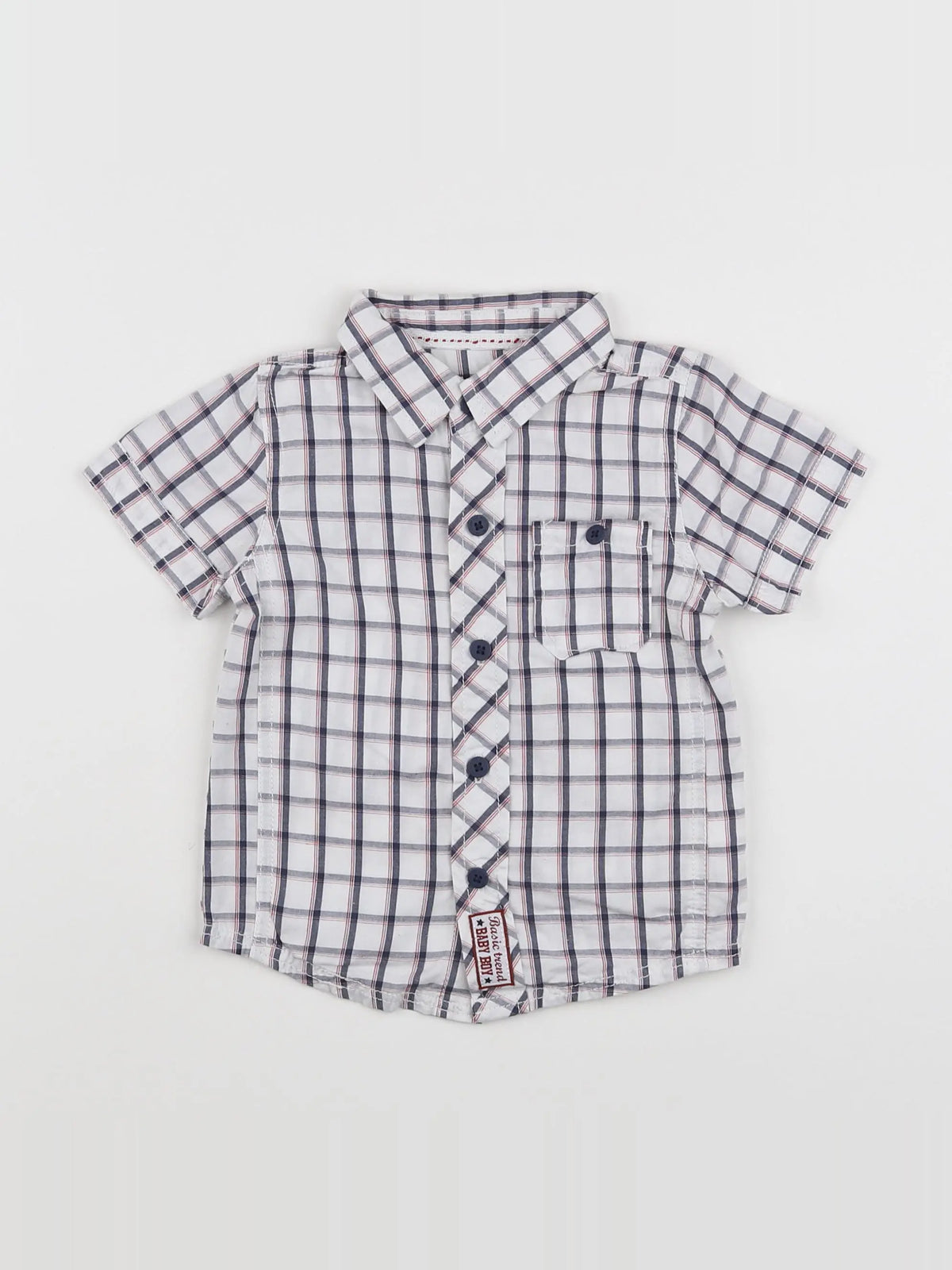 Tape à l'oeil - chemise blanc, bleu - 18 mois
