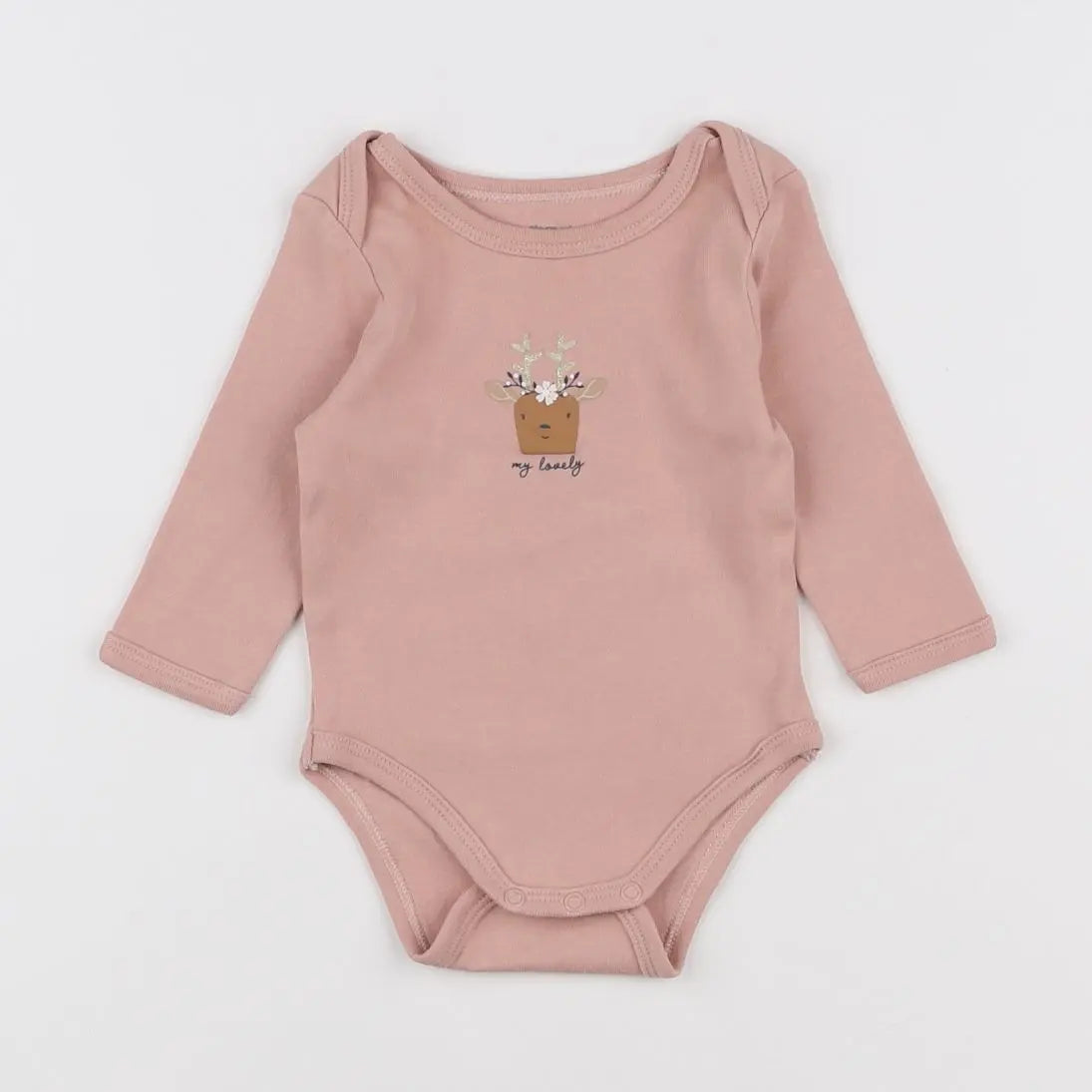 Vertbaudet - body rose - 3 mois