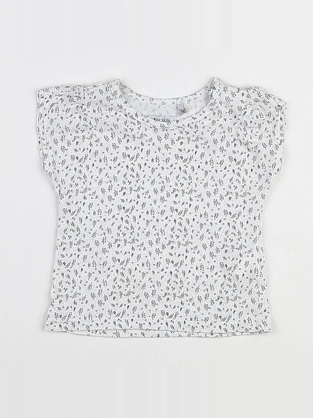 IKKS - tee-shirt blanc, noir - 3 mois