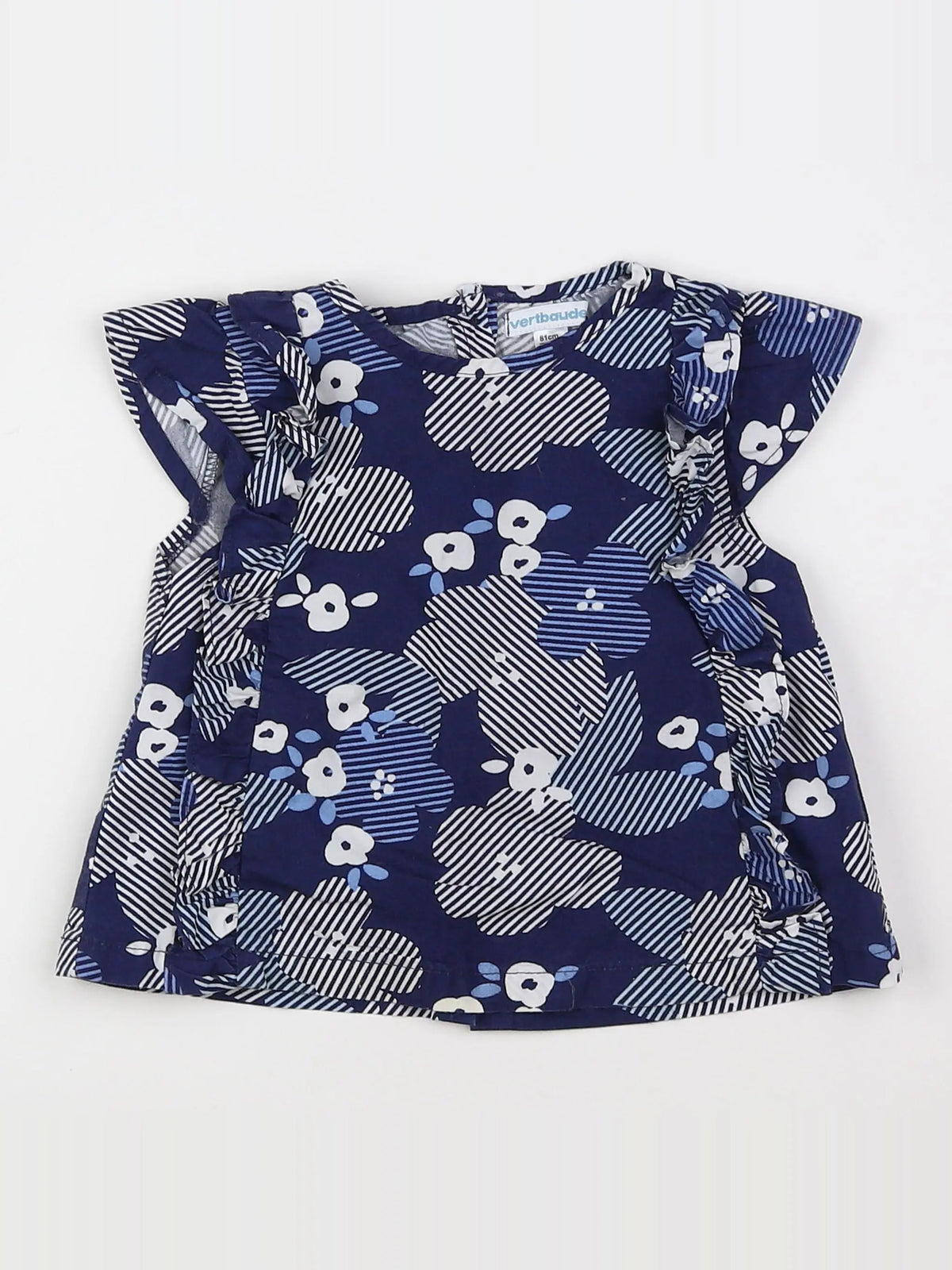 Vertbaudet - blouse bleu - 18 mois