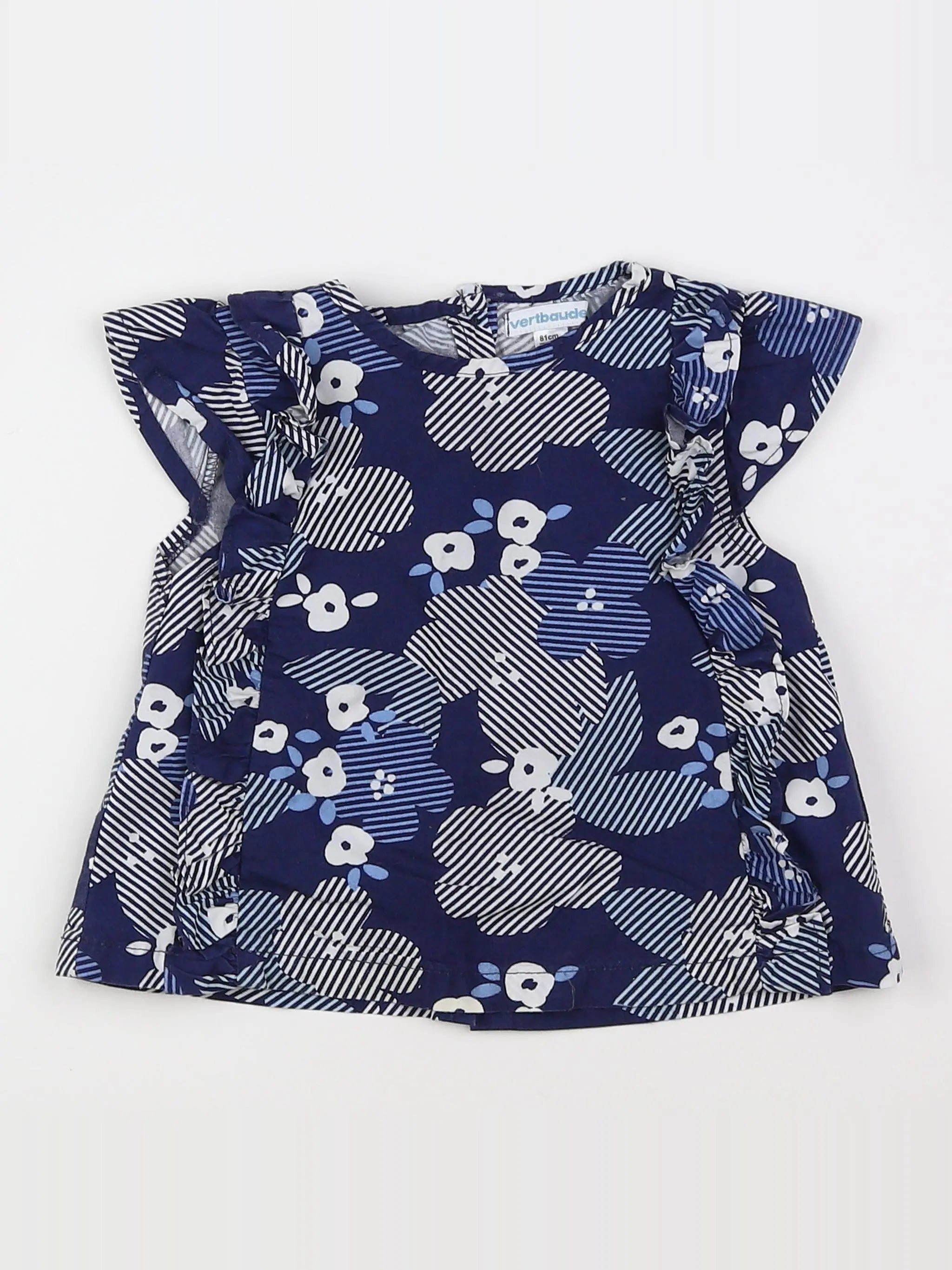 Vertbaudet - blouse bleu - 18 mois