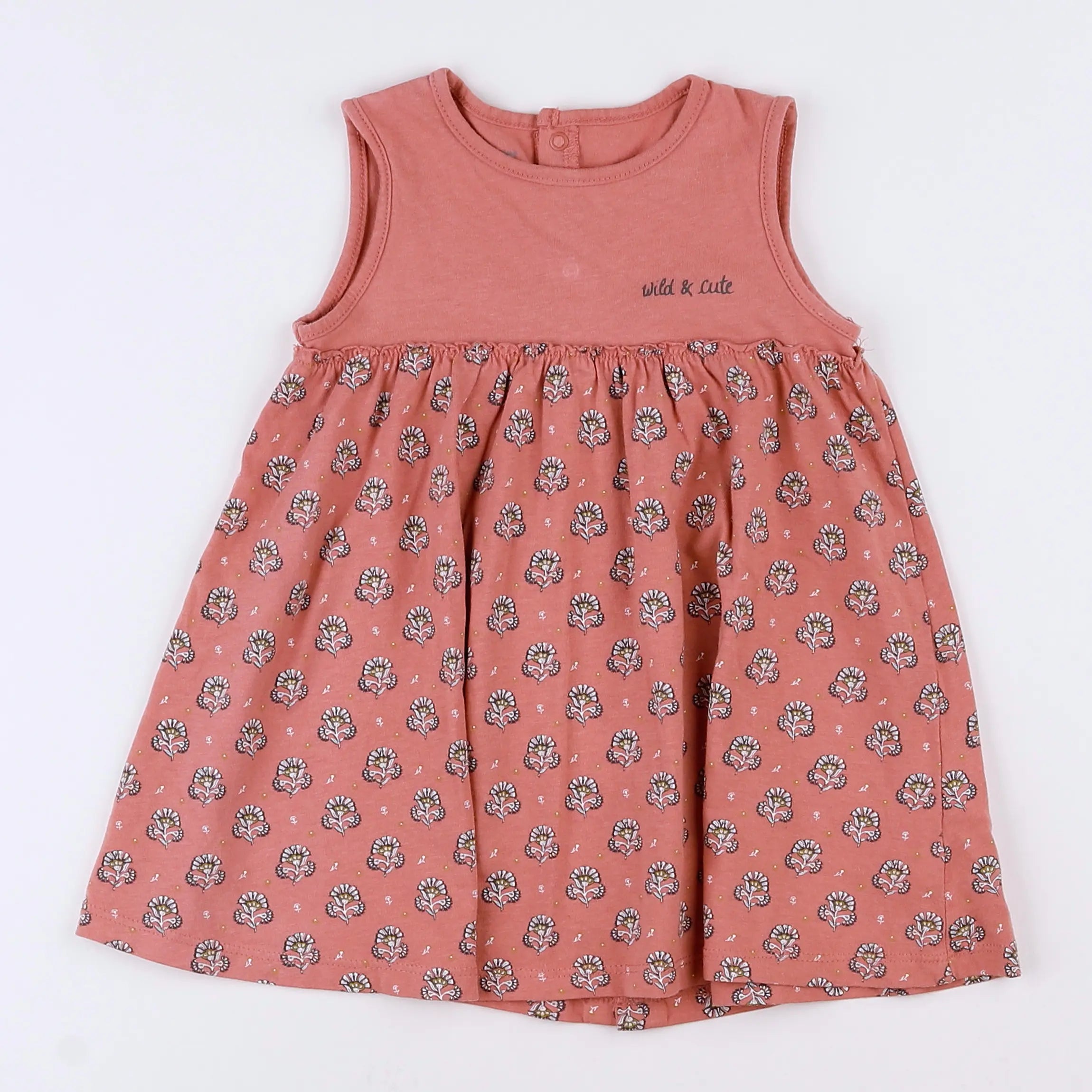Vertbaudet - robe rose - 12 mois