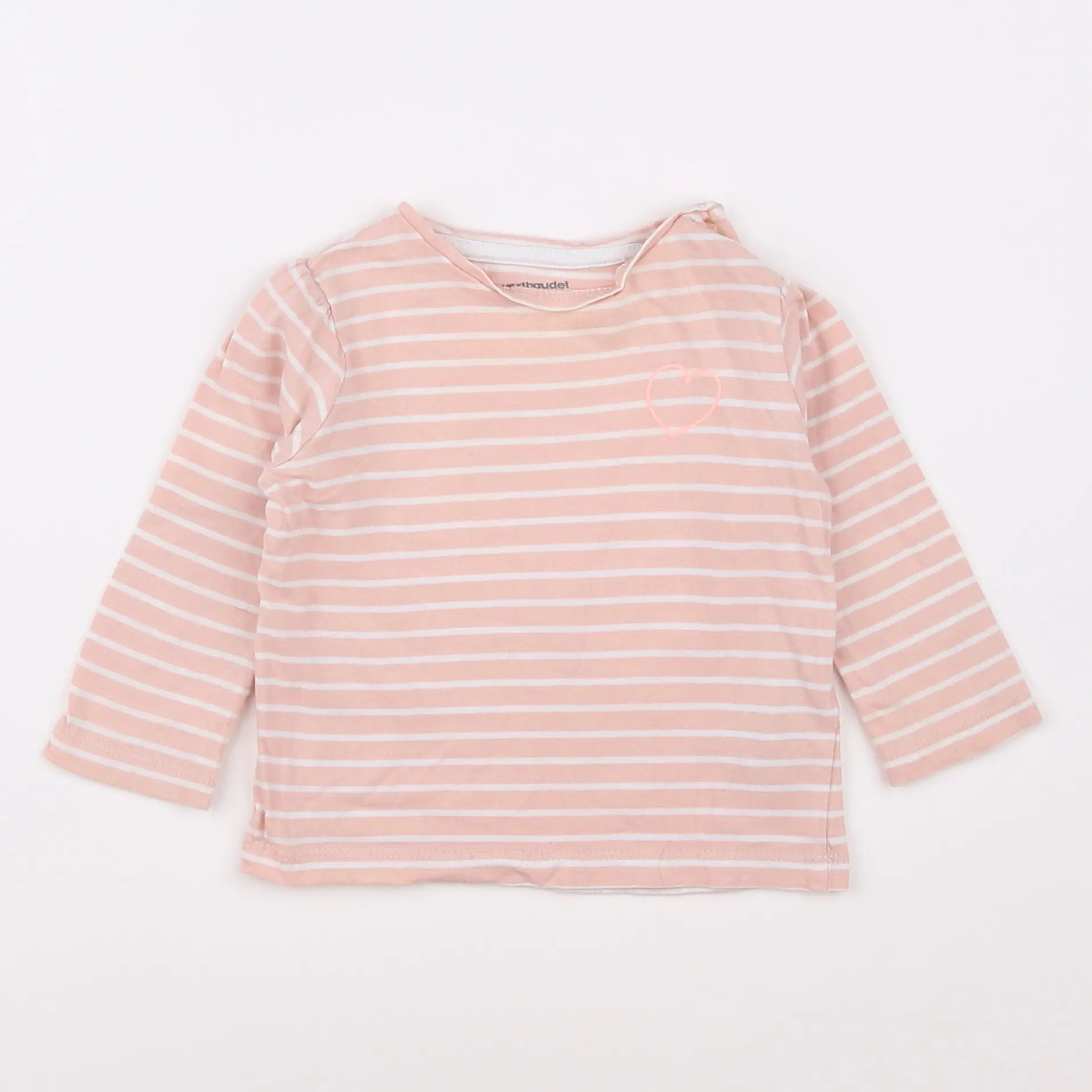 Vertbaudet - tee-shirt rose - 9 mois