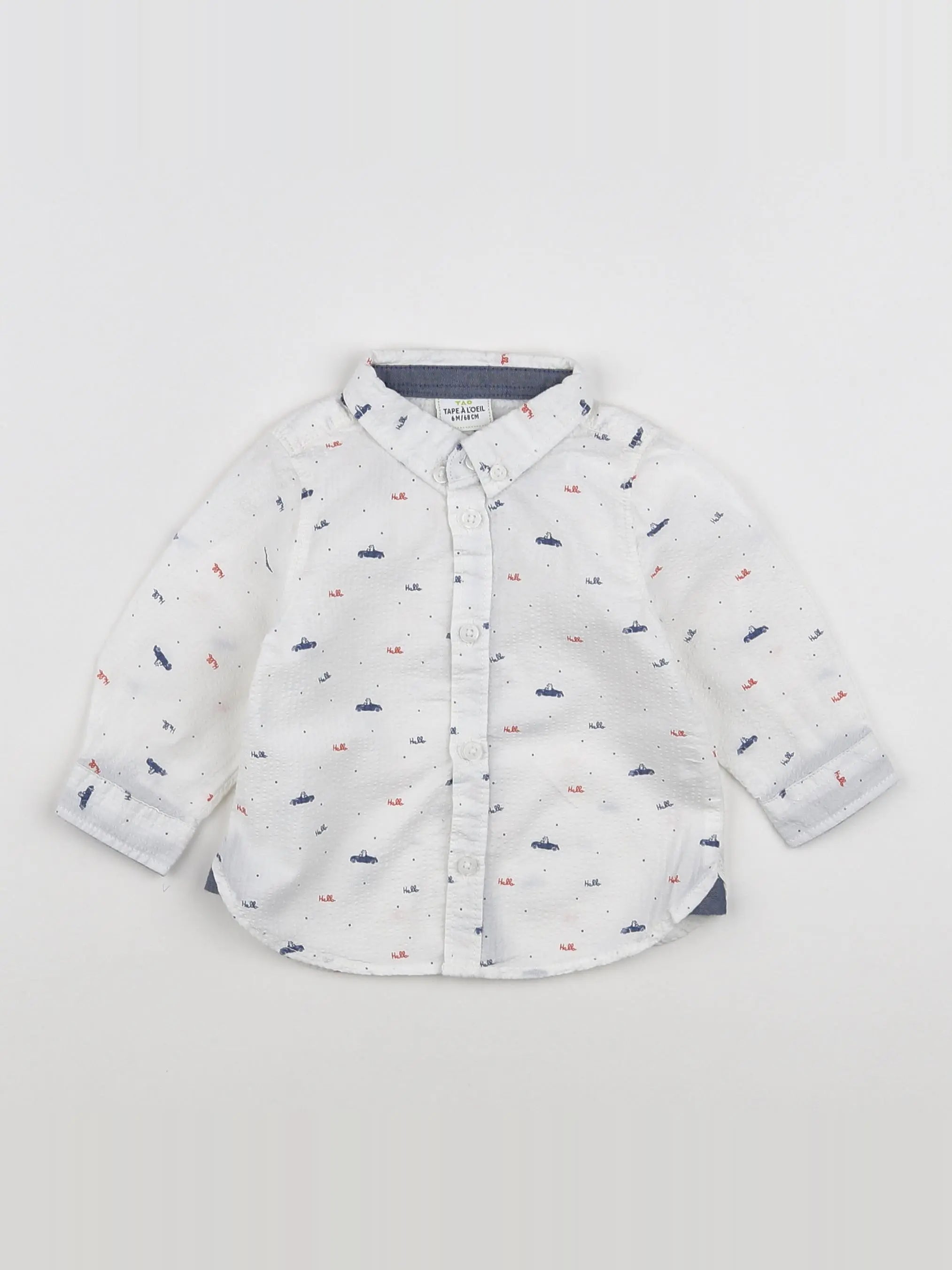 Tape à l'oeil - chemise blanc - 6 mois