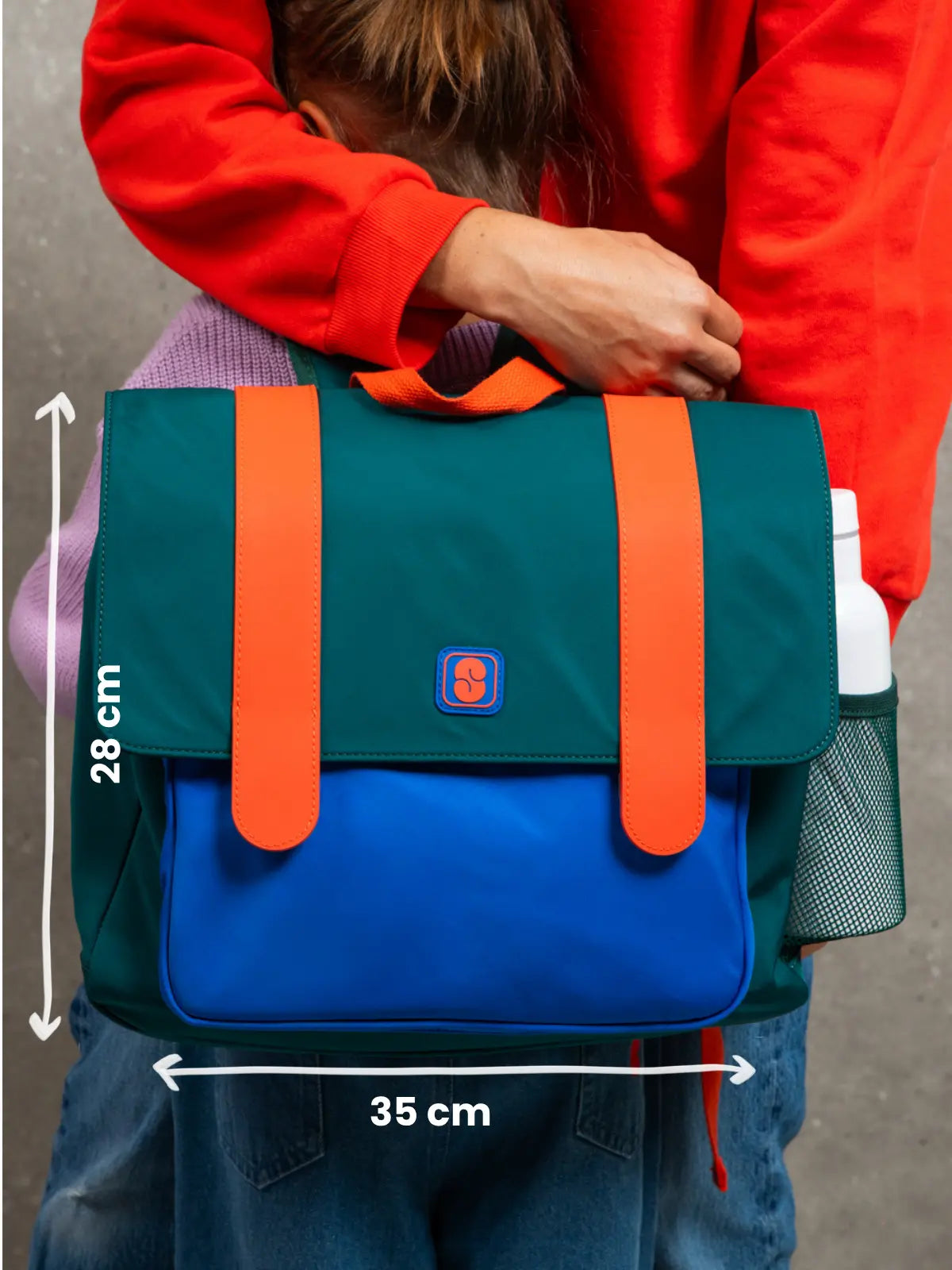 Le cartable Vert et bleu